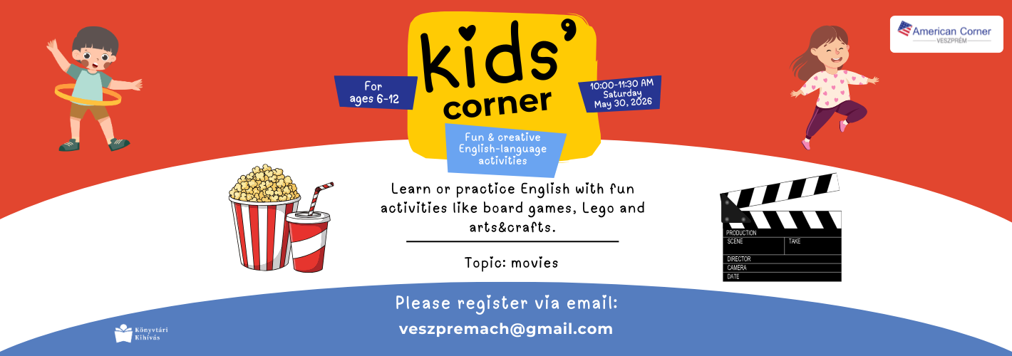 Kids corner_Join us for a fun morning, where kids can learn or practice the English language with fun activities 
