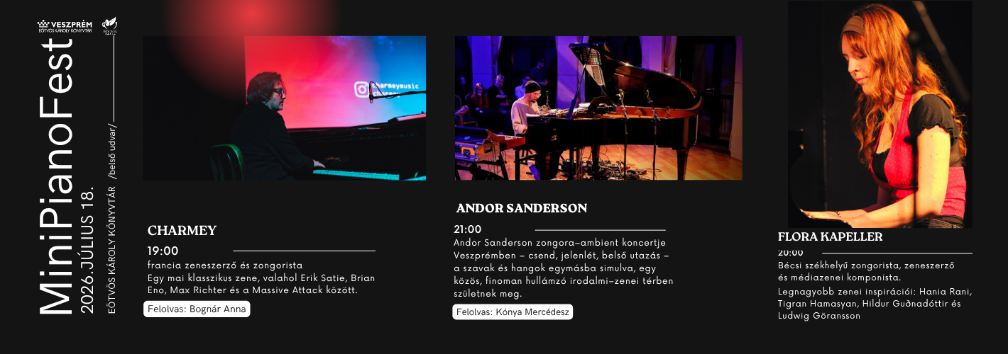 MiniPianoFest II._Egy különleges nyári este július 18-án, ahol a város szívében megszólalnak a zongorák és ezúttal költő