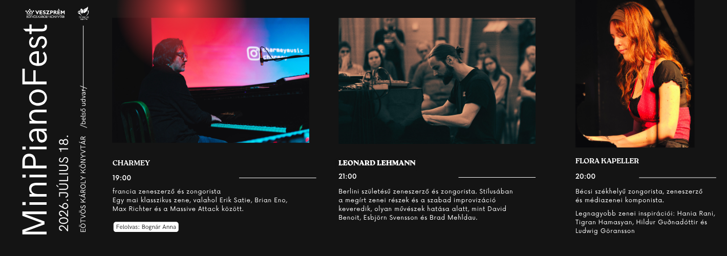 MiniPianoFest II._Egy különleges nyári este július 18-án, ahol a város szívében megszólalnak a zongorák és ezúttal költő