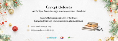 Ünnepi felolvasás - az Európai Szerzők napja eseménysorozat részeként