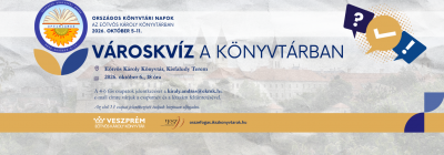 Városkvíz a könyvtárban  A 4-6 fős csapatok jelentkezését a kiraly.andras@ekmk.hu e-mail címre várjuk a csapatnév és a l