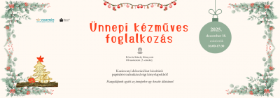 Ünnepi kézműves foglalkozásKarácsonyi dekorációkat készítünk papírdrót technikával régi könyvlapokból!