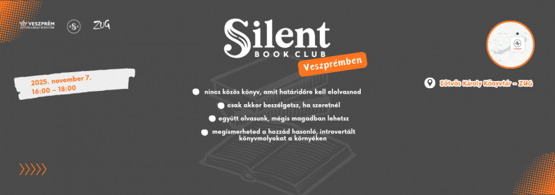 A Silent Book Club Veszprémben-Helyszín: Eötvös Károly Könyvtár - ZUG.png